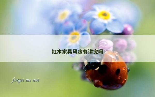 红木家具风水有讲究吗