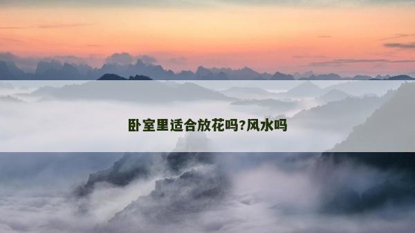 卧室里适合放花吗?风水吗