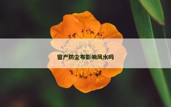 窗户防尘布影响风水吗