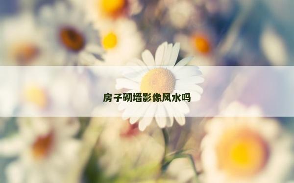 房子砌墙影像风水吗