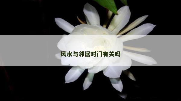 风水与邻居对门有关吗