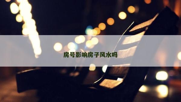 房号影响房子风水吗