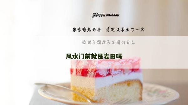 风水门前就是麦田吗