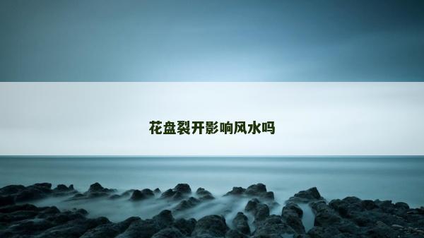 花盘裂开影响风水吗