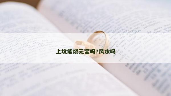 上坟能烧元宝吗?风水吗