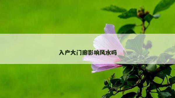 入户大门廊影响风水吗