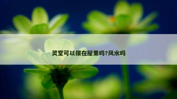 灵堂可以摆在屋里吗?风水吗