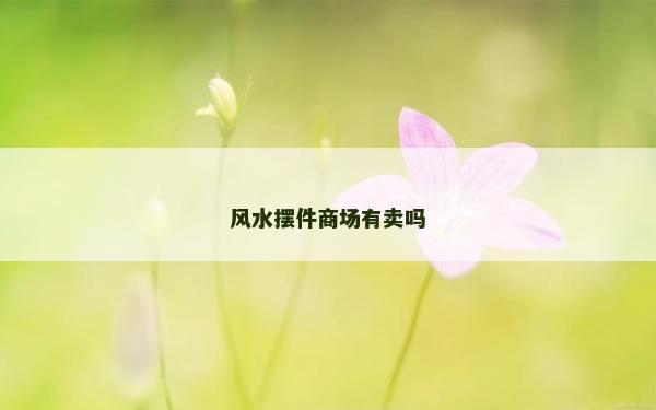 风水摆件商场有卖吗