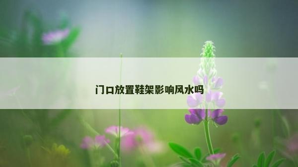 门口放置鞋架影响风水吗