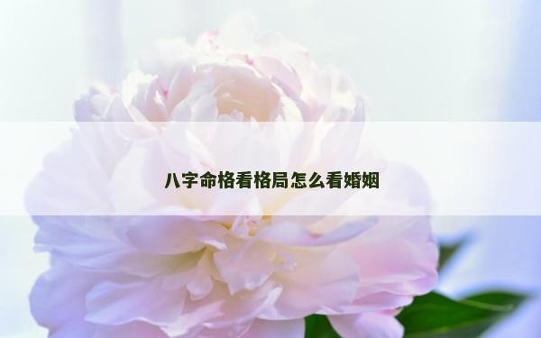 八字命格看格局怎么看婚姻