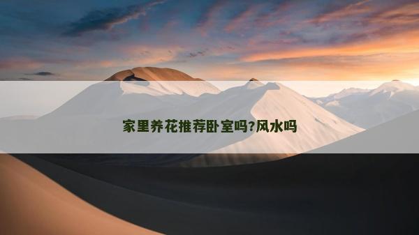 家里养花推荐卧室吗?风水吗