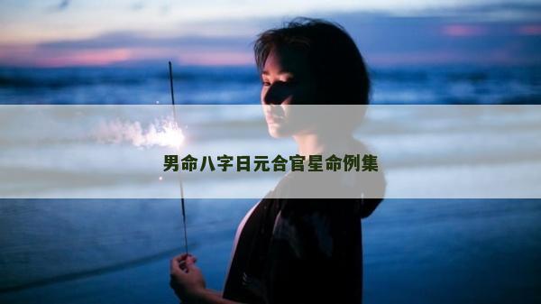 男命八字日元合官星命例集