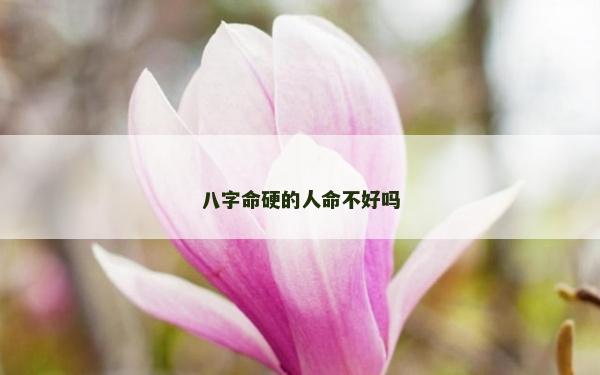 八字命硬的人命不好吗
