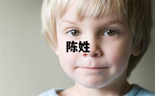 陈姓取名吉利的女宝宝名字