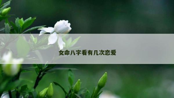 女命八字看有几次恋爱