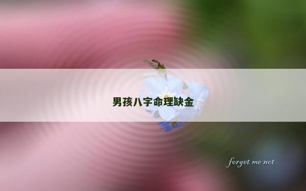 男孩八字命理缺金