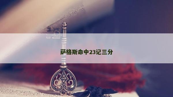 萨格斯命中23记三分
