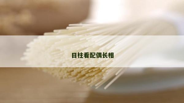 日柱看配偶长相