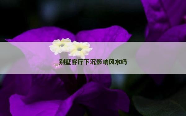 别墅客厅下沉影响风水吗