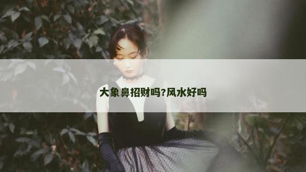 大象鼻招财吗?风水好吗