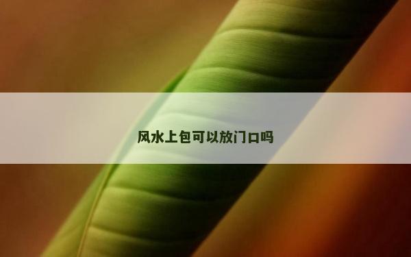 风水上包可以放门口吗