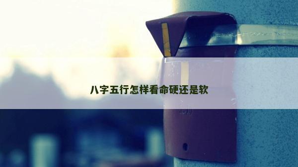 八字五行怎样看命硬还是软