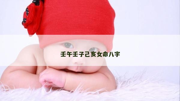 壬午壬子己亥女命八字