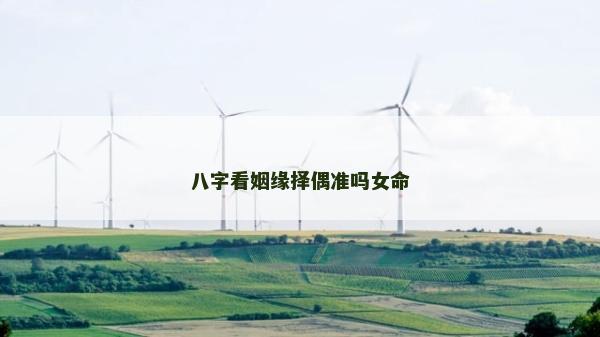 八字看姻缘择偶准吗女命