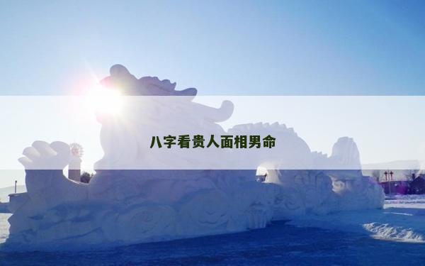 八字看贵人面相男命