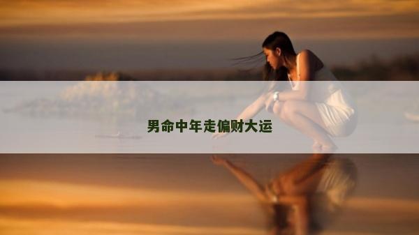 男命中年走偏财大运