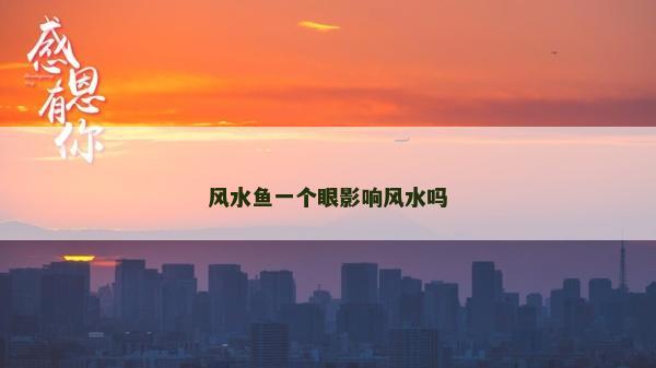 风水鱼一个眼影响风水吗