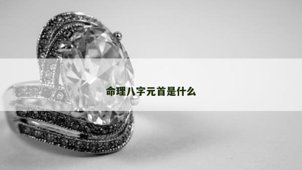 命理八字元首是什么