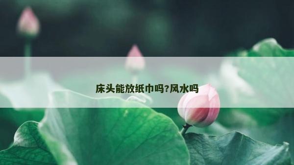 床头能放纸巾吗?风水吗