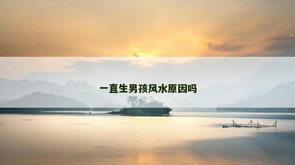 一直生男孩风水原因吗
