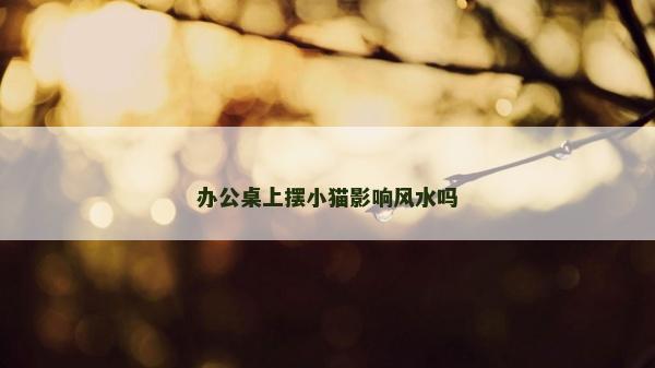 办公桌上摆小猫影响风水吗