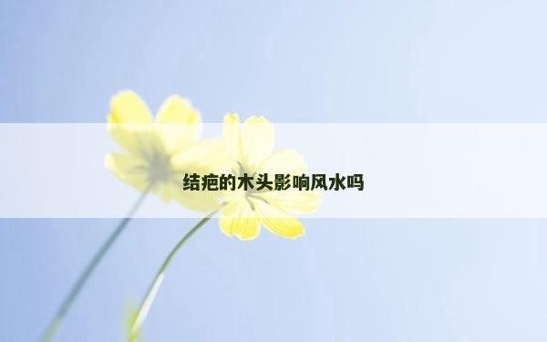 结疤的木头影响风水吗