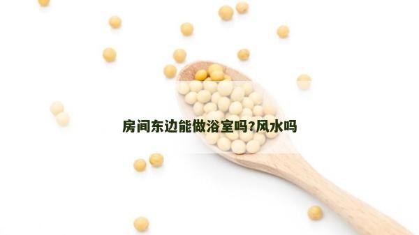 房间东边能做浴室吗?风水吗