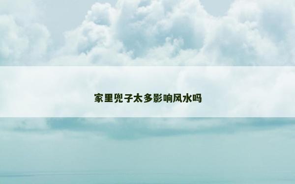 家里兜子太多影响风水吗