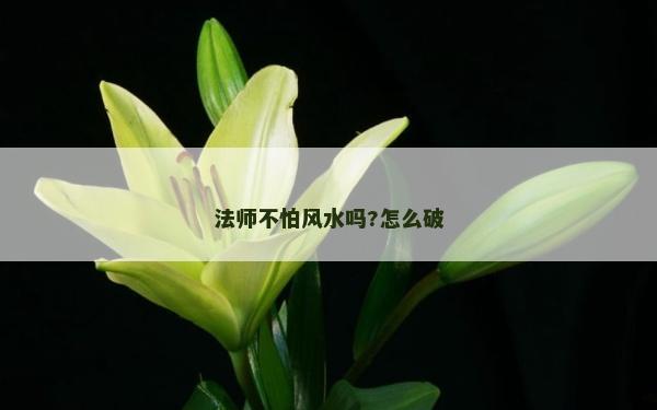 法师不怕风水吗?怎么破