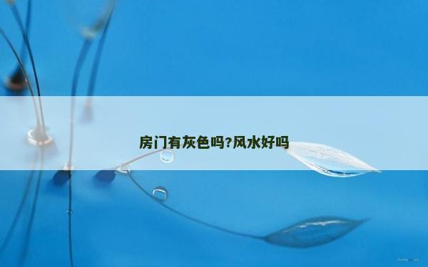 房门有灰色吗?风水好吗