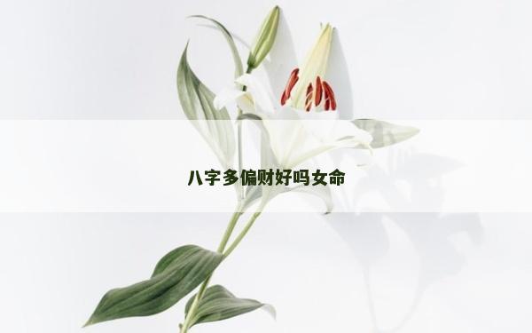 八字多偏财好吗女命