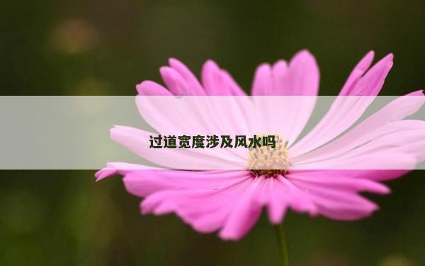 过道宽度涉及风水吗