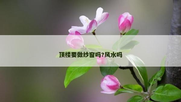 顶楼要做纱窗吗?风水吗