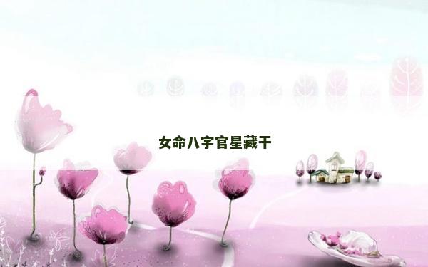 女命八字官星藏干