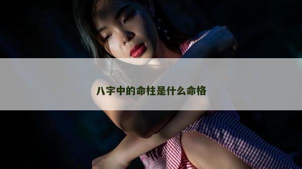 八字中的命柱是什么命格