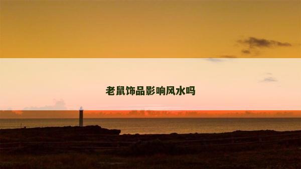 老鼠饰品影响风水吗