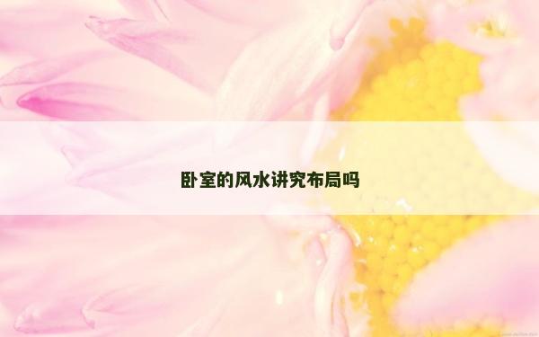 卧室的风水讲究布局吗