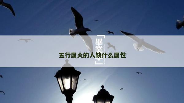五行属火的人缺什么属性