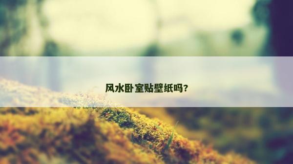 风水卧室贴壁纸吗?