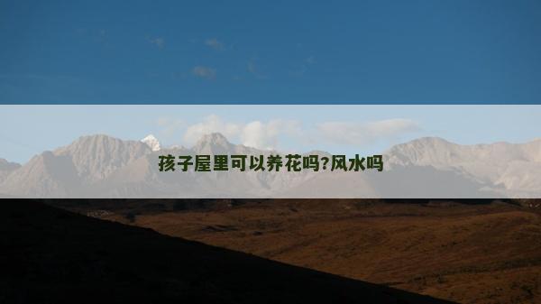 孩子屋里可以养花吗?风水吗